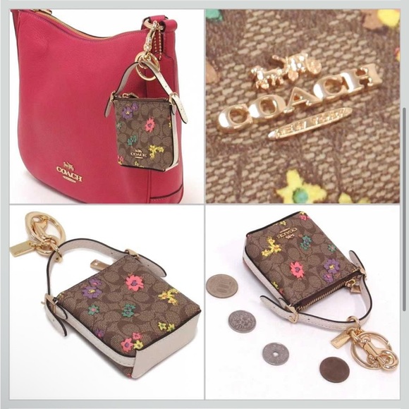 Coach Mini Bag Charm in signature canvas NWT - Picture 3 of 14